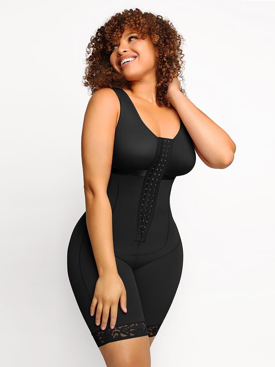AKIMS Colombian Full Body Faja Bodysuit – Tummy Control & Thigh Coverage