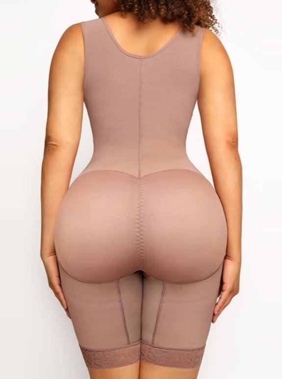 AKIMS Colombian Full Body Faja Bodysuit – Tummy Control & Thigh Coverage