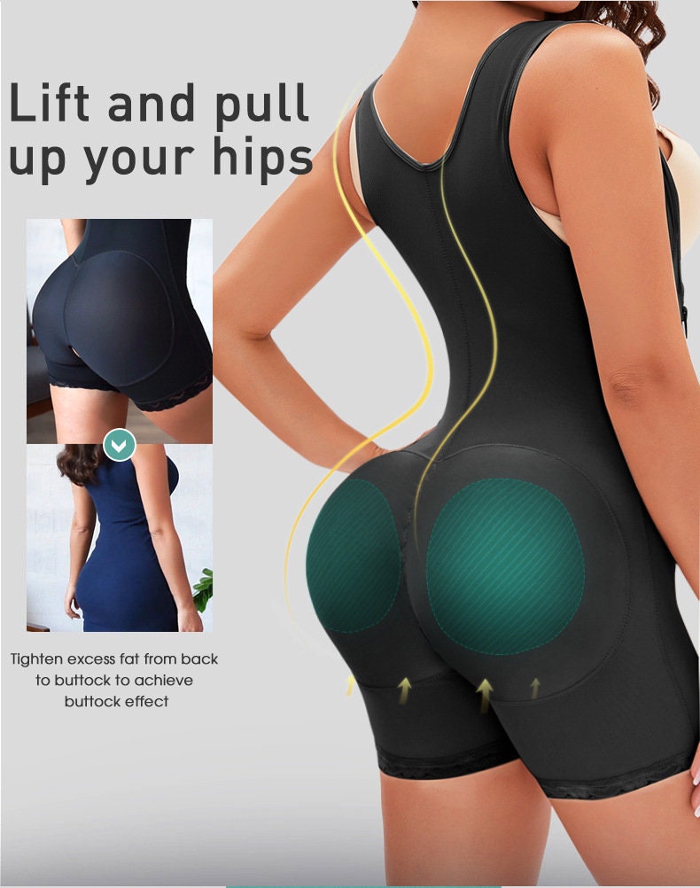 AKIMS Open-Bust Sculpting Bodysuit – Firm Control & Butt-Lifting Shapewear