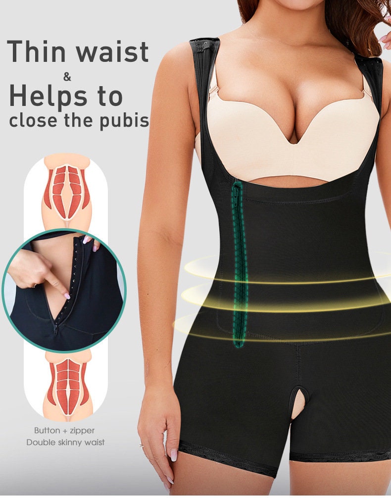 AKIMS Open-Bust Sculpting Bodysuit – Firm Control & Butt-Lifting Shapewear
