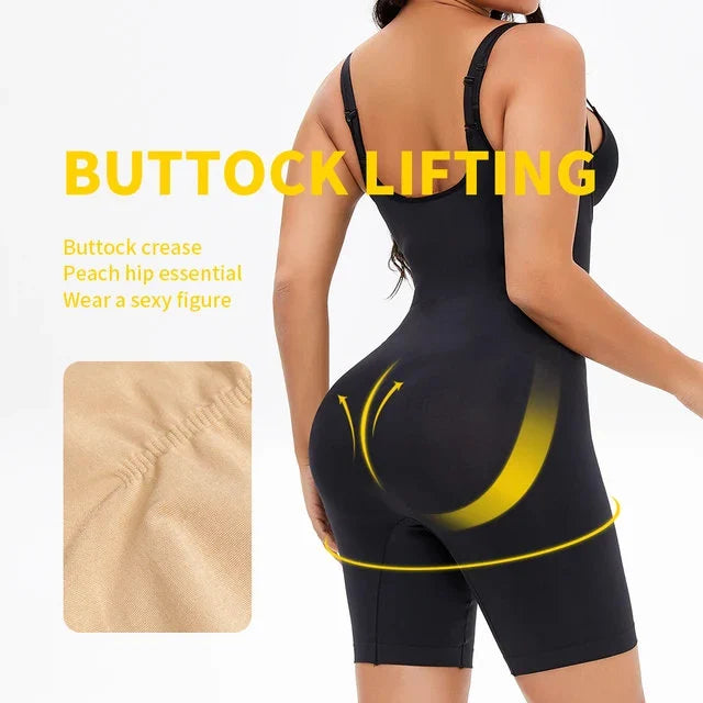 AKIMS Seamless Sculpting Bodysuit | Full Body Shaper with Adjustable Straps