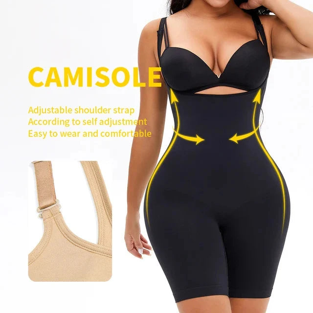 AKIMS Seamless Sculpting Bodysuit | Full Body Shaper with Adjustable Straps