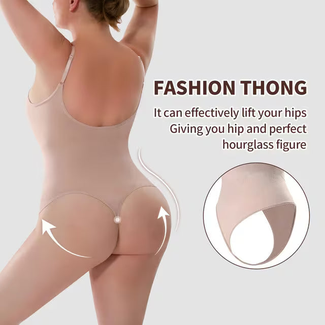 AKIMS Seamless Sculpting Bodysuit – Tummy Control & Bra-Free Support