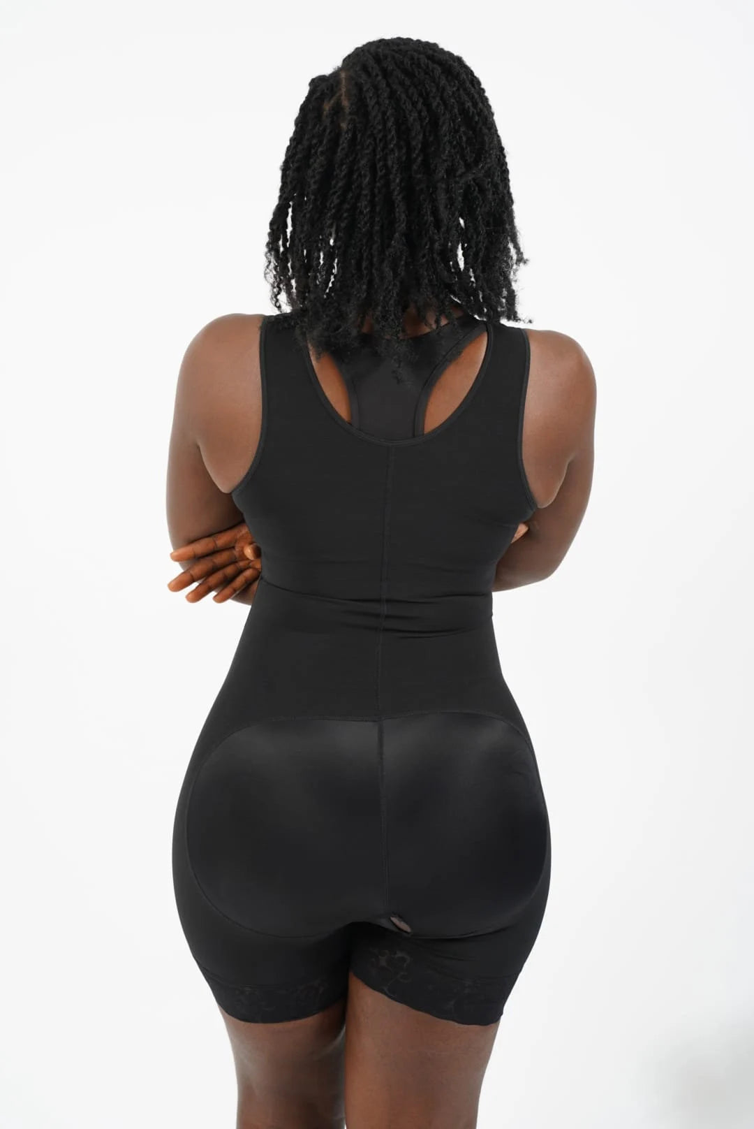 AKIMS Stage 2 Colombian Faja with Bra & Side Zip | Thigh-Length Compression Bodysuit