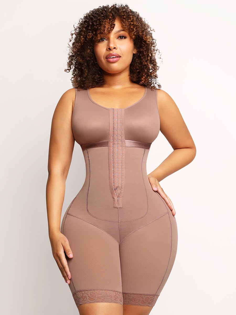 AKIMS Colombian Full Body Faja Bodysuit – Tummy Control & Thigh Coverage