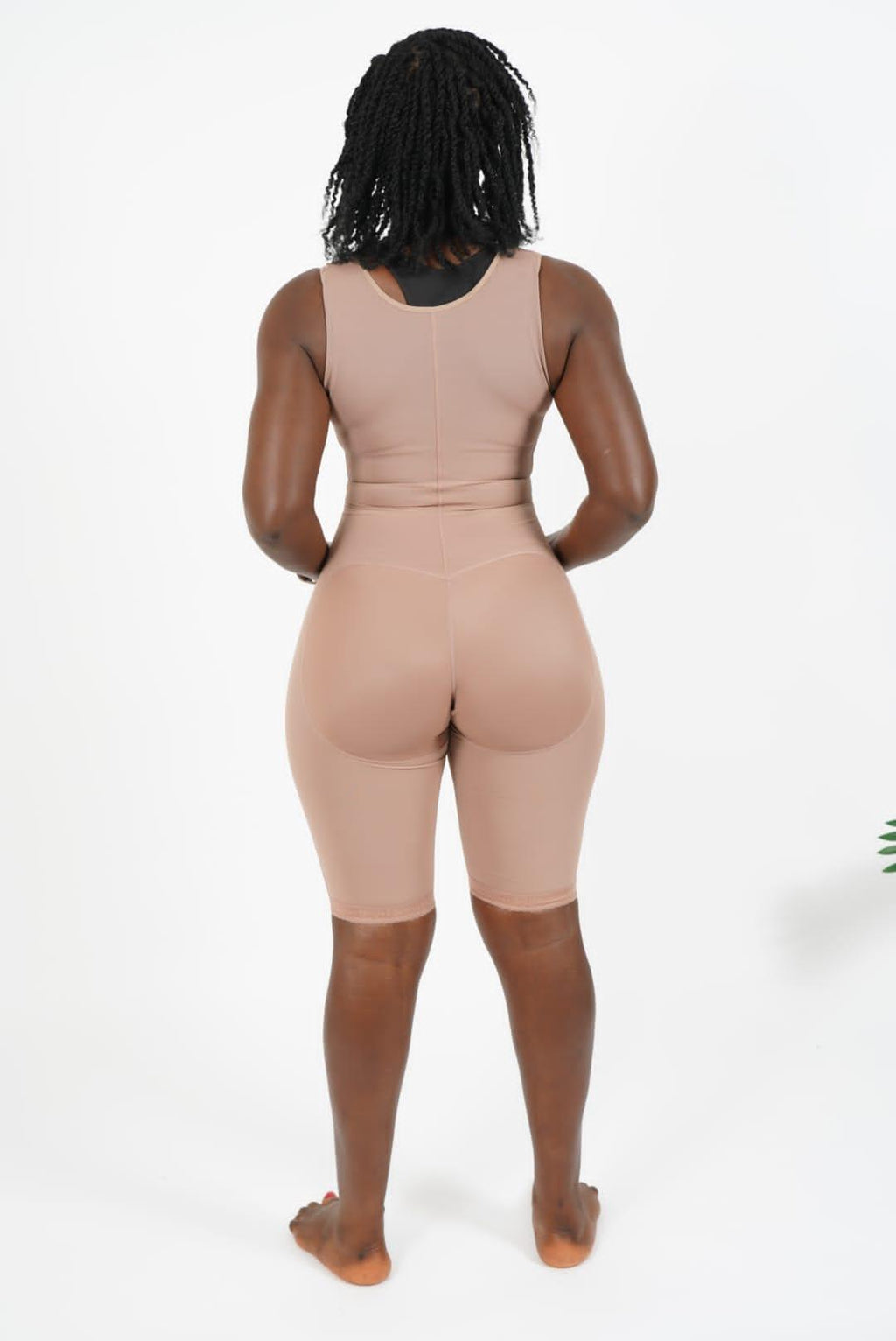 AKIMS Open Bust Seamless Tummy Control Body Shaper – Mid Thigh Shorts